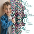 thumbnail image 2 of Blackout Kids Curtains,Boho Bohemia Geometric Line Art Childrens Insulated Curtains Set Of 2,Bedroom Essentials,Toddler Room Decor 52"x63"(132x160cm), 2 of 3