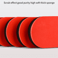 thumbnail image 4 of Table Tennis Racket Sponge Rubber Cleaning Table Tennis Racket Effective Care Accessories Cleaning Table Tennis Racket,10x Table tennis racket sponge eraser,Black&Red, 4 of 6