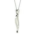 thumbnail image 2 of aaXia 10K White Gold 1/10ct. TDW Diamond Leaf Pendant Necklace (H-I, I1-I2), 2 of 5