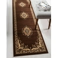 thumbnail image 2 of Rugs.com Amaya Collection Rug – 8 Ft Runner Brown Medium Rug Perfect For Hallways, Entryways, 2 of 9