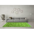 thumbnail image 3 of Ahgly Company Indoor Square Abstract Green Modern Area Rugs, 3' Square, 3 of 4