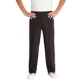 thumbnail image 2 of hajo pantalones de spa para hombres - pantalones de jogging, homewear, stay fresh, mezcla de algodón elástico, uni Negro 5XL (5X-Large), 2 of 3