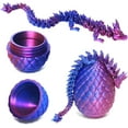 thumbnail image 4 of Home Office Desk Decor3D Printed Dragon Egg Crystal 3D Dragon Fidget Toys for Adult Articulated Dragon Egg Surprise Dragon Gifts,4pcs, 4 of 5