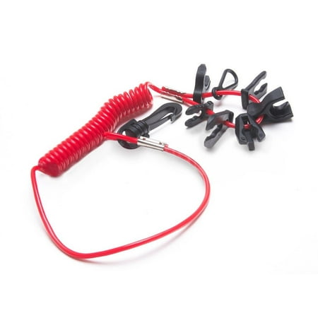 Boat Lanyard - Universal Boat Ignition Safety Kill Switch Tether Lanyard Key All Makes 7 Keys
