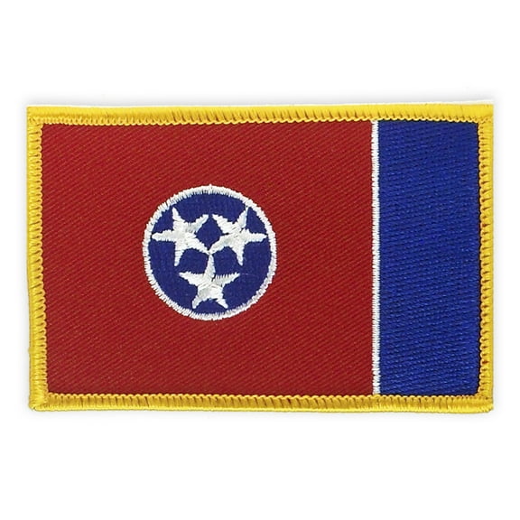 PinMart's Embroidered US State Flag Patch- Tennessee Flag