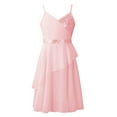 thumbnail image 2 of TiaoBug Girls Sequins Straps Dance Dress Lyrical Latin Tutu Leotard, 2 of 7