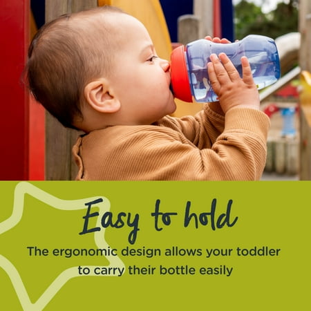Tommee Tippee Sippy Cup, 10oz, 9 months+, 2 Pack | Spill-Proof, BPA Free, Blue & Red