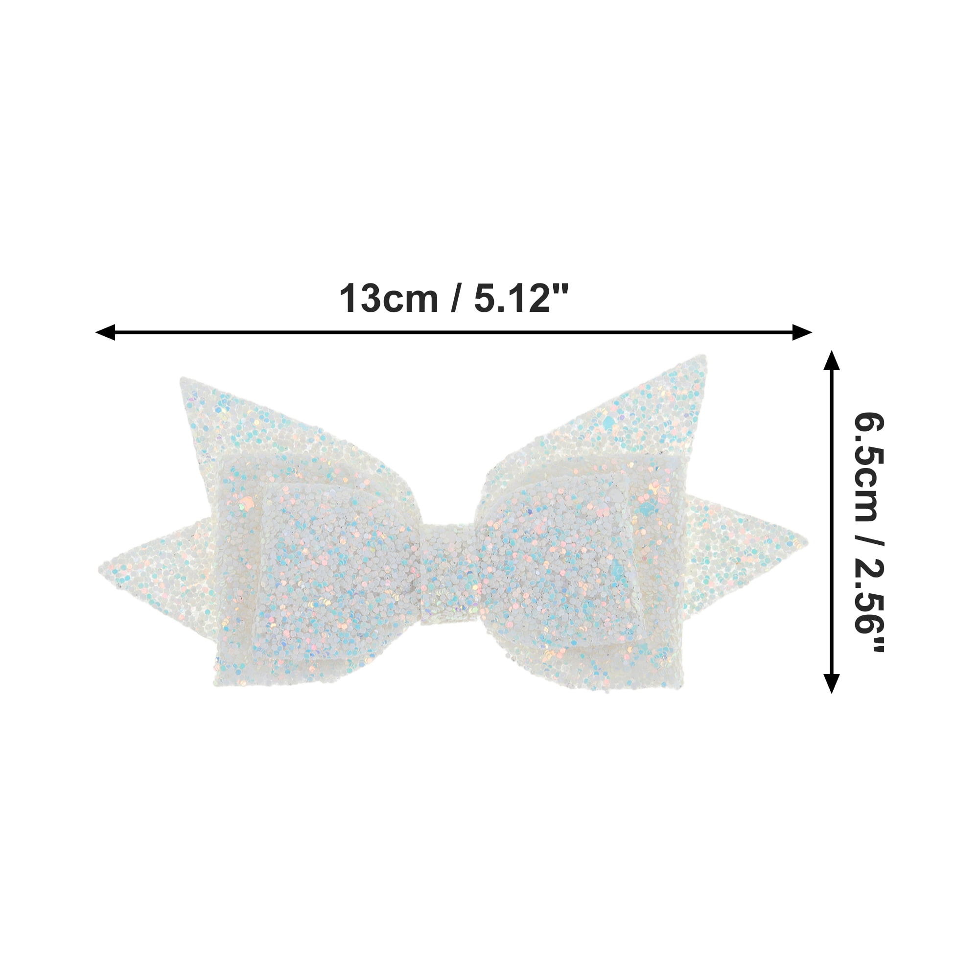 Unique Bargains 1Pc Shiny Bow Home Decoration Drinkware Accessory Silver Tone