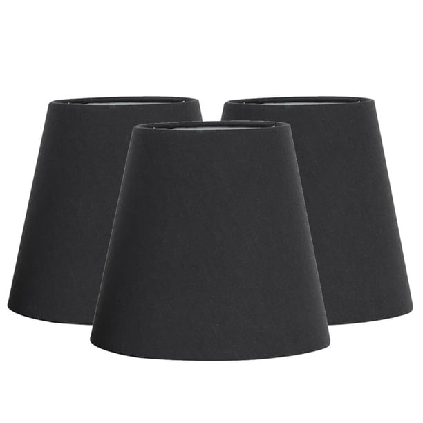 Pantalla de lámpara Naiovety 3 uds tela burbuja iluminación novedosa negro