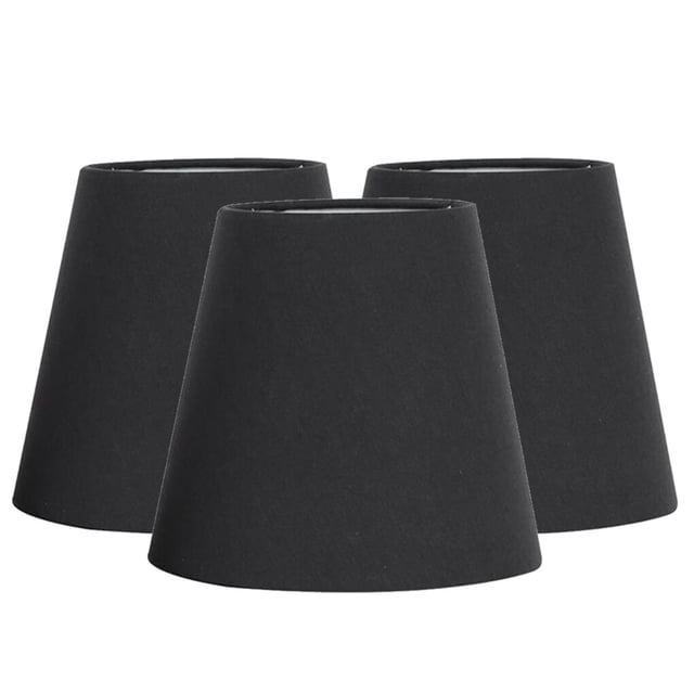 Yuarrent 3 uds pantallas de lámpara tela artesanía burbuja pantalla para suelo luz colgante iluminación Iluminación novedosa negro