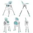 thumbnail image 5 of Dream On Me Portable 2-in-1 Table Talk Baby High Chair, Convertible, Compact and Light Weight, Aqua, 5 of 40