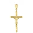 thumbnail image 2 of Solid Gold Passion Cross Crucifix Pendant Necklace 1.40" (35 mm) (14K Yellow Gold, Pendant only), 2 of 2