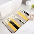 thumbnail image 2 of Bath Rugs 20"x31.5" Yellow Gray Stripe Soft Bathroom Rug Absorbent Non-Slip Kitchen Floor Mats Doormat Machine Washable, 2 of 11