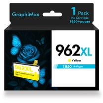 962XL 962 Ink Cartridges Compatible for HP 962 962XL Combo Pack for OfficeJet Pro 9015 9020 9018 9025 9010 9018 9019 Printer ( 1 x Yellow )