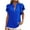 Blue, variant on Womens Fashion Summer Tops 2025 Plus Size Short Sleeve V Neck Sexy Casual Tops Regular Blouse Tops