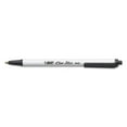 thumbnail image 4 of Clic Stic Ballpoint Pen Value Pack, Retractable, Medium 1 Mm, Black Ink, White Barrel, 24/pack | Bundle of 2 Packs, 4 of 5