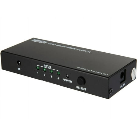 UPC: 0037332191342 | Tripp Lite 4-Port HDMI Switch for Video and Audio 4K x 2K UHD @ 60 Hz (HDMI F/4xF) with Remote Control (B119-004-UHD)