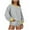 Gray, variant on Women Oversized Crewneck Sweatshirt Drop Shoulder Long Sleeve Colorblock Casual Pullover Spring Fall Winter Tops (S, Light Blue)