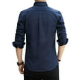 thumbnail image 2 of Beautiful Giant Men's Long Sleeve Oxford Dress Shirt Casual Button Down Shirt Regular Fit, 2 of 5
