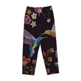 thumbnail image 4 of Xecao Humming Bird Women's Straight Lounge Pajama Pants: The Epitome of Relaxed Sleepwear, 4 of 9