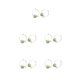 thumbnail image 2 of Minnieouse 1 par de pendientes de aro, joyería para novias, regalos personalizados de aniversario, accesorios para disfraces, verde y blanco Type2 NO2 Minnieouse CBP269609, 2 of 6