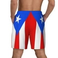 thumbnail image 2 of Mens Pr Puerto Rico-Flag 2 in 1 Quick Dry Swim Trunks with Compression Liner Beach Shorts, 2 of 6