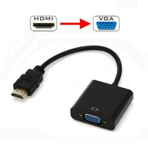 Simyoung HDMI Male to VGA Female Video Converter Adapter Cable For PC DVD 1080P HDTV TV Black