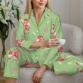 thumbnail image 6 of Honeii Cute Poodle Dog print Women's Pajama Sets Long Sleeve Button Down Sleepwear Nightwear Soft Pjs Lounge Sets-Small, 6 of 7