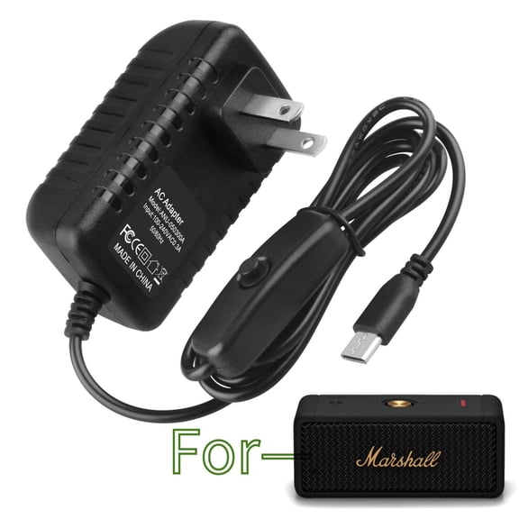 K-MAINS AC/DC Adapter Charger Compatible With Marshall Emberton 1005696 1001908 Compatible With Spe