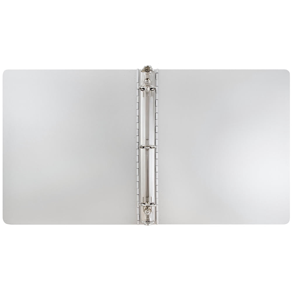 JAM Paper Aluminum 1.5-inch Binders, 3 Metal Rings, Silver, 1/Pack