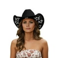 thumbnail image 3 of Western Cowboy Hat For Men Women With 8 Glittering Rhinestone Stylish Party Hat Full Rhinestone Decorations Durable And Fashionable Accessory, 3 of 7