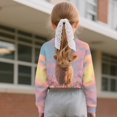thumbnail image 3 of DISNIMO Girls Cropped Sweatshirt Highland Cattle Flower Printed Long Sleeve Crop Tops Pull On Pullover Sweatshirt Crew Neck Cropped Pullover Hoodies, 3 of 7