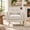 Beige01, variant on Vinform Modern Accent Chair, Arm Chair with Removable Cushion, Metal Frame for Living Room, Milk White