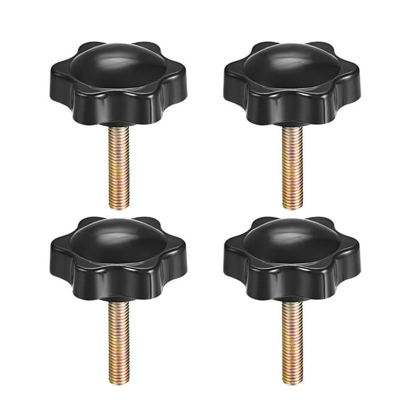 Clamping Handle Screw Knobs Handle Star Knob M5 x 25mm Male Thread  4 pcs