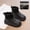 Black, variant on Girls Winter Boots, Water-Resistant Synthetic Upper with Thermal Lining, Cozy Boots for Sledding, Recess & Cold Days Black 36