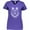 Purple, variant on Tribal Wolf Head Women's V-Neck T-Shirt