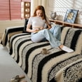thumbnail image 3 of CJC Couch Cover Sofa Covers, Soft Couch Covers for Sectional Sofa - Anti-slip Love Seat Couch Covers for 2 Cushion Couch, Washable Slipcover for Dog Sofa Protector (Black #A, 71'' x 102''), 3 of 7