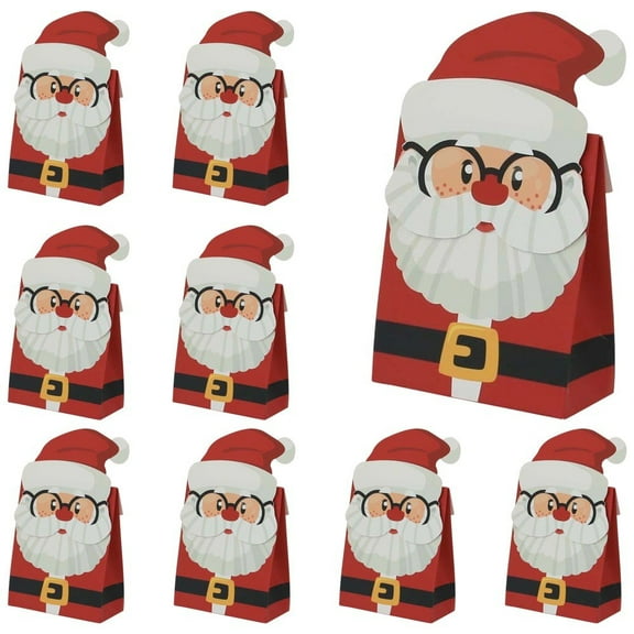 50 Pcs Christmas Party Gift Boxes, Paper Treat Candy Box Party Favour Boxes Gift Bag for Xmas Wedding Birthday Party Christmas Decorations