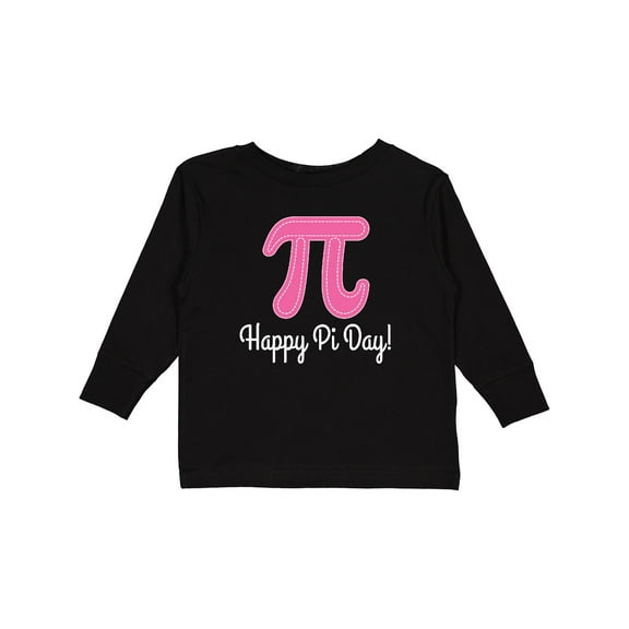 Inktastic Happy Pi Day Pink Math Symbol Girls Long Sleeve Toddler T-Shirt