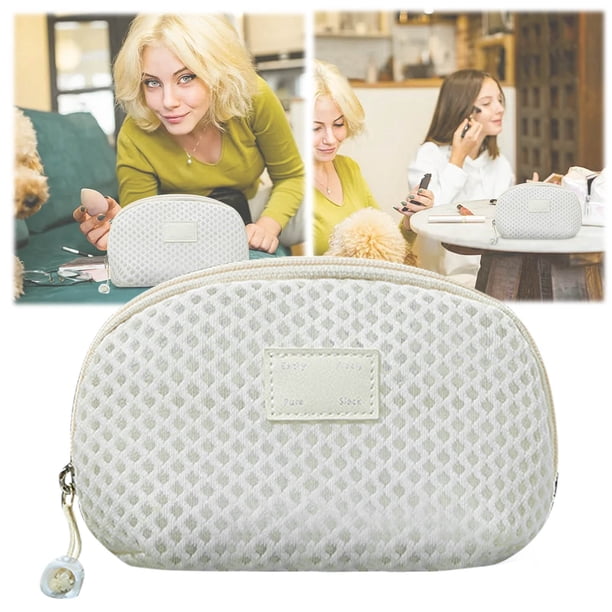Bolsa de cosméticos de viaje Organizador para maquillaje y artículos de aseo personal Bolsa de maquillaje portátil Ideal para viajes cortos