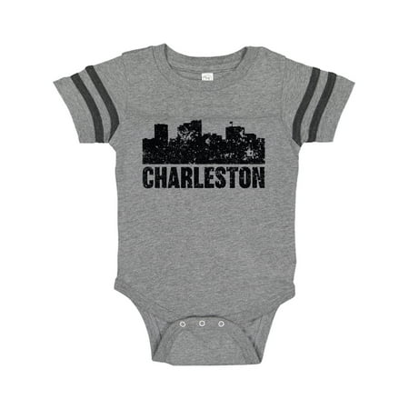 

Inktastic Charleston Skyline Grunge Gift Baby Boy or Baby Girl Bodysuit