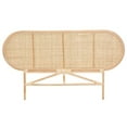 thumbnail image 2 of Pemberly Row Natural Brown Rattan Queen Size Standalone Headboard, 2 of 8