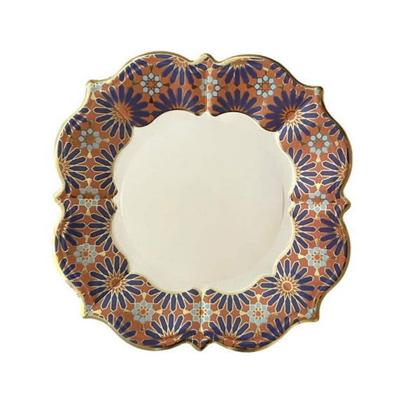 Marrakesh Terra Cotta Lunch Plates | Unique Porcelain Inspired Plate