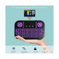 thumbnail image 2 of A8 Mini Clavier Rétro-Éclairage Tactile 2.4G Bluetooth Compatible Sans Fil Mini Clavier avec Pavé Tactile pour Smart TV Box - Noir, 2 of 5