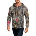 thumbnail image 3 of GrmtClth Mens Breathable Loose Camouflage Sweatshirt Drawstring Hood Kangaroo Pocket Long Sleeve Loungewear Minimalist Spring Outdoor Outfit Soft Knit Winter Casual Wear, 3 of 8