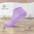 thumbnail image 5 of Revosoxs Diabetic Bamboo Socks for Men and Women,5 Pairs Loose Non-Binding Low Cut Diabetic Socks size 5-13ï¼ˆPure-Smallï¼‰, 5 of 5