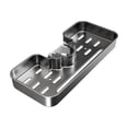 thumbnail image 2 of Plastic Shower Shelf, Multi Functional Organizer With Sturdy Hooks, for Bathroom Storage, Black, 2 of 6