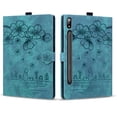 thumbnail image 2 of FJLBDE Case for Samsung Galaxy Tab S10 Lite/S10 FE/S9 FE 10.9-Inch/S9 11-Inch with Stand, Card Slot, Auto Wake/Sleep, Embossed Cat PU Leather Cover, Green, 2 of 7