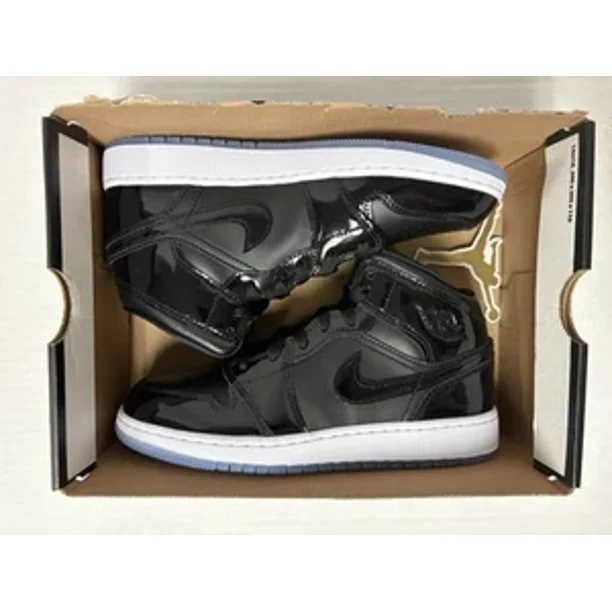 Nike Air Jordan 1 Mid Space Jam Black Dark Concord White