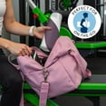 thumbnail image 5 of Purple Leaf Pattern Hot Yoga Mat Towel Non Slip for Hot Yoga - Quick-Drying Yoga Mat Cover with 4 Corner Pockets with Travel Bag - Hot Yoga Towel Non Slip Grip Moisture Wicking Sweat 70"x26", 5 of 6